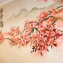 Роспись стен Сакура
